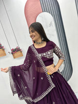 Fox Georgette Wedding Wear Lehenga Choli