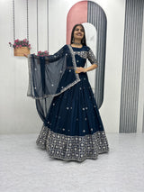 Fox Georgette Wedding Wear Lehenga Choli