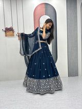 Fox Georgette Wedding Wear Lehenga Choli