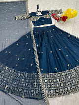 Fox Georgette Wedding Wear Lehenga Choli
