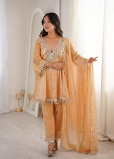 Fendy Mirror Work Kurti Pant Dupatta Set