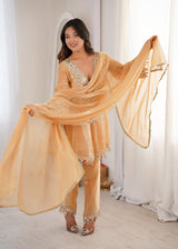 Fendy Mirror Work Kurti Pant Dupatta Set