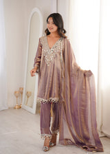 Fendy Mirror Work Kurti Pant Dupatta Set