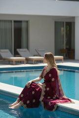 Heavy Fandy Satin Silk Zari Embroidery Saree