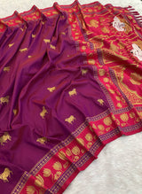 Premium Soft Silk Paithani Saree
