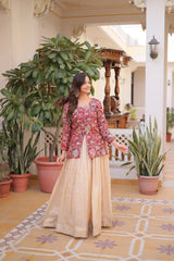 Cosmos Weaving Jacquard Lehenga Choli Set