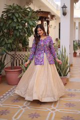 Cosmos Weaving Jacquard Lehenga Choli Set