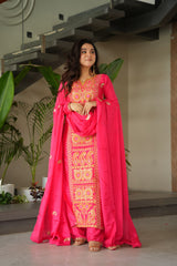 Chinnon Embroidered Festival Wear Kurta Set