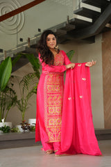 Chinnon Embroidered Festival Wear Kurta Set