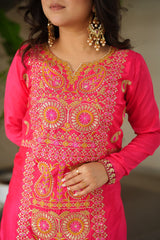 Chinnon Embroidered Festival Wear Kurta Set