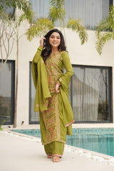 Chinnon Embroidered Festival Wear Kurta Set