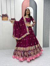 Pure Vichitra Sequence Lehenga Choli