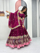 Pure Vichitra Sequence Lehenga Choli