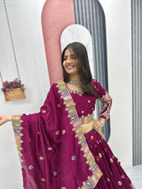 Pure Vichitra Sequence Lehenga Choli