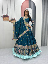 Pure Vichitra Sequence Lehenga Choli