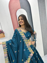 Pure Vichitra Sequence Lehenga Choli