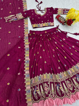 Pure Vichitra Sequence Lehenga Choli