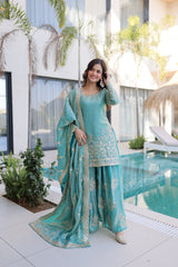Fendi Crush Party Wear Sharara Set