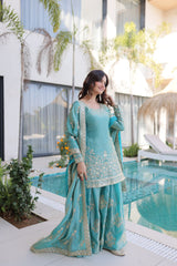 Fendi Crush Party Wear Sharara Set