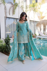 Fendi Crush Party Wear Sharara Set