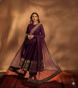 Fox Georgette Embroidered Party Wear Gown