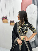 Vichitra Silk Wedding Wear Lehenga Choli