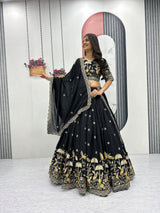 Vichitra Silk Wedding Wear Lehenga Choli