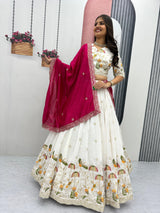 Vichitra Silk Wedding Wear Lehenga Choli