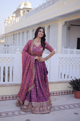 Silk Embroidered Lehenga Choli with Dupatta