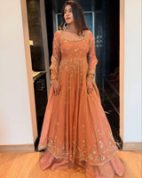 Georgette Sequins Embroidered Top Lehenga Dupatta Set