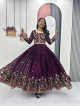 Fox Georgette Anarkali Gown