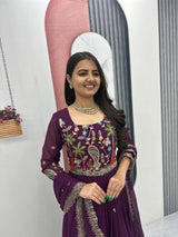 Fox Georgette Anarkali Gown
