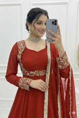 Premium Quality Heavy Traditional Koti Anarkali Suit Set