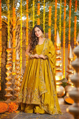 Millow Floral Anarkali Anarkali Suit Set