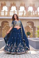 Pure Vichitra Lehenga Choli