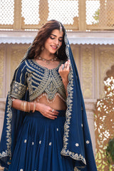 Pure Vichitra Lehenga Choli