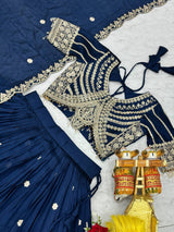 Pure Vichitra Lehenga Choli