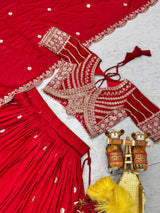 Pure Vichitra Lehenga Choli