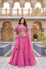 Pure Crunchy Party Wear Lehenga Choli Set