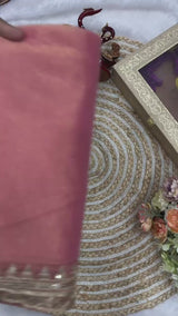 Banarasi Crush Twill Party Wear Saree