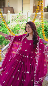 Fox Georgette Party Wear Anarakali Set