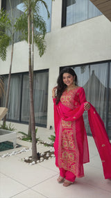 Chinnon Embroidered Festival Wear Kurta Set