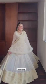 Elegant Embroidered Georgette  Plazo Set