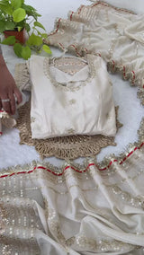 Chinon Silk Party Wear Anarkali Gown Set