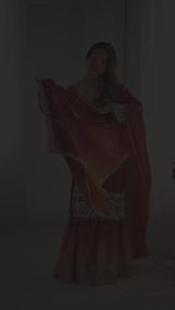 Chinon Silk Party Wear Plaza Set