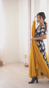 Designer Fox Blooming Georgette Anarkali Gown with Dupatta