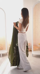 Roman Silk Party Wear Anarkali Gown Set