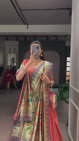 Premium Silk Paithani Lehenga Choli Set