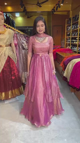 Heavy Two Tone Fandy Silk Lehenga Choli Set