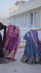 Silk Embroidered Lehenga Choli with Dupatta